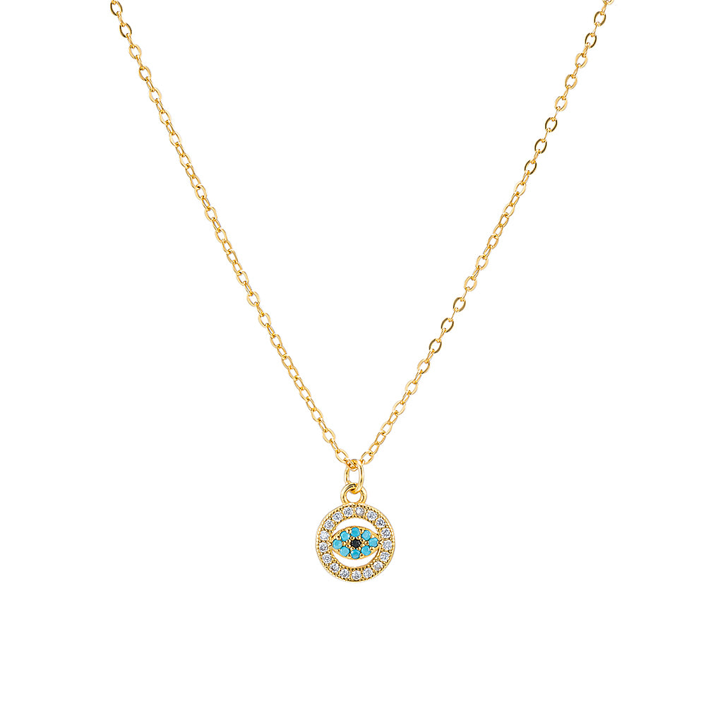 Circular Evil Eye Necklace e&e Jewellery