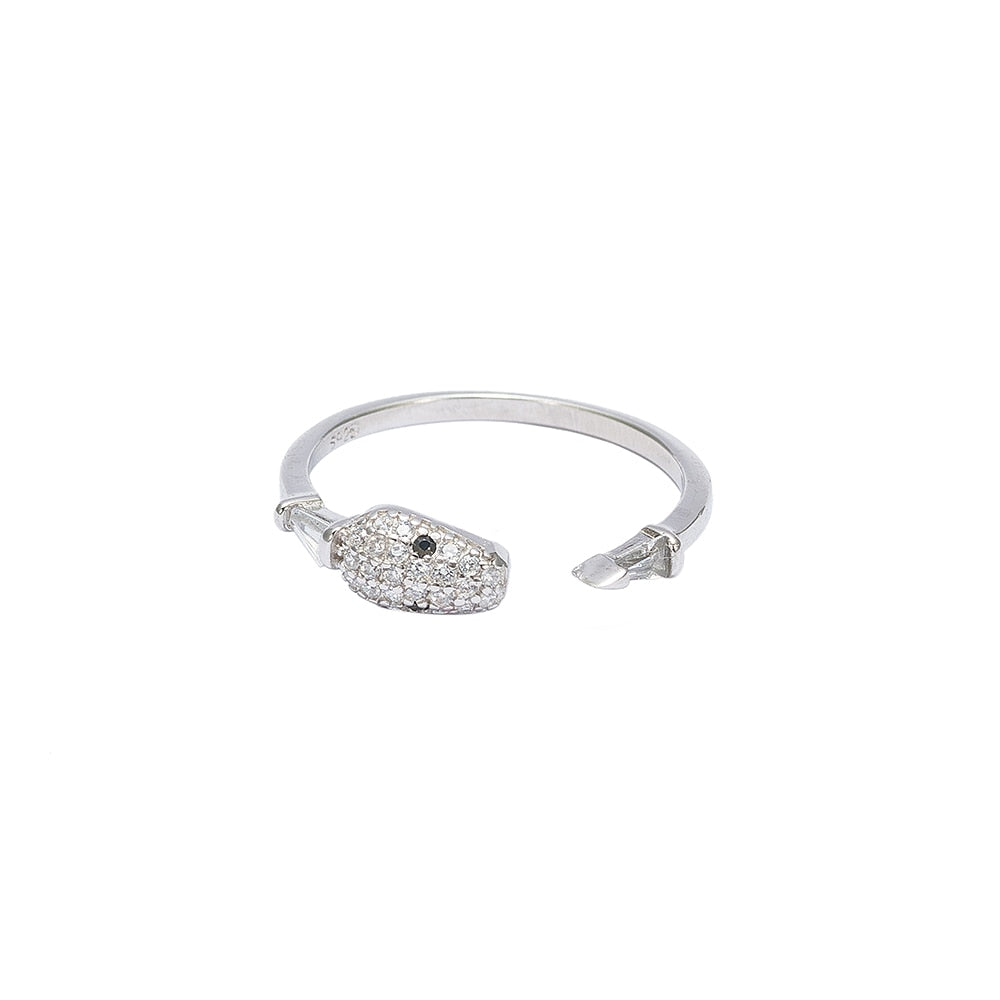 Sterling Silver Snake Band Ring