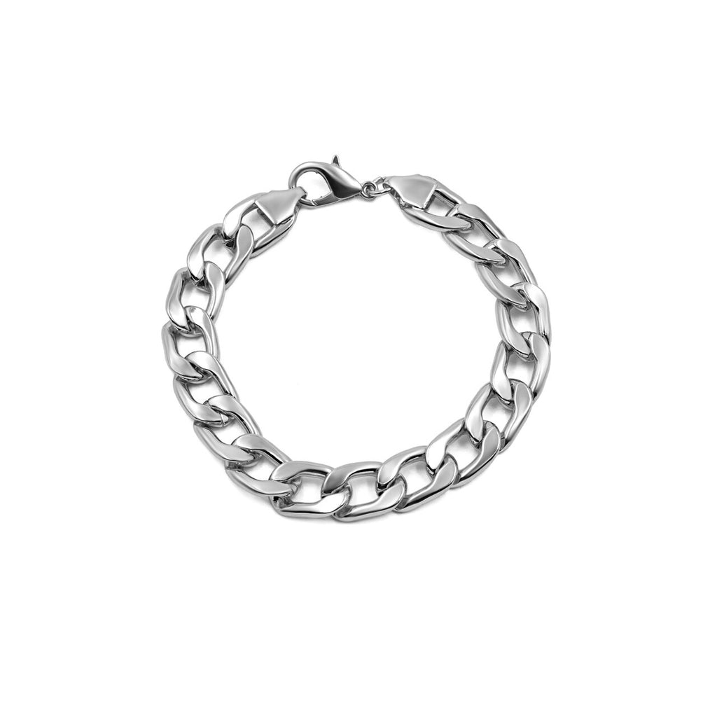 Stainless Steel Chunky Curb Chain Bracelet