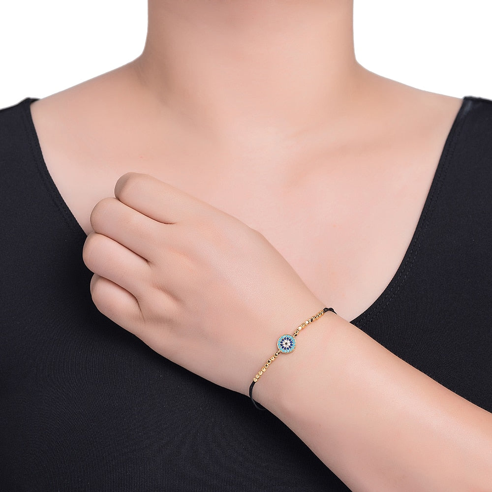  Circular Evil Eye Rubber Bracelet