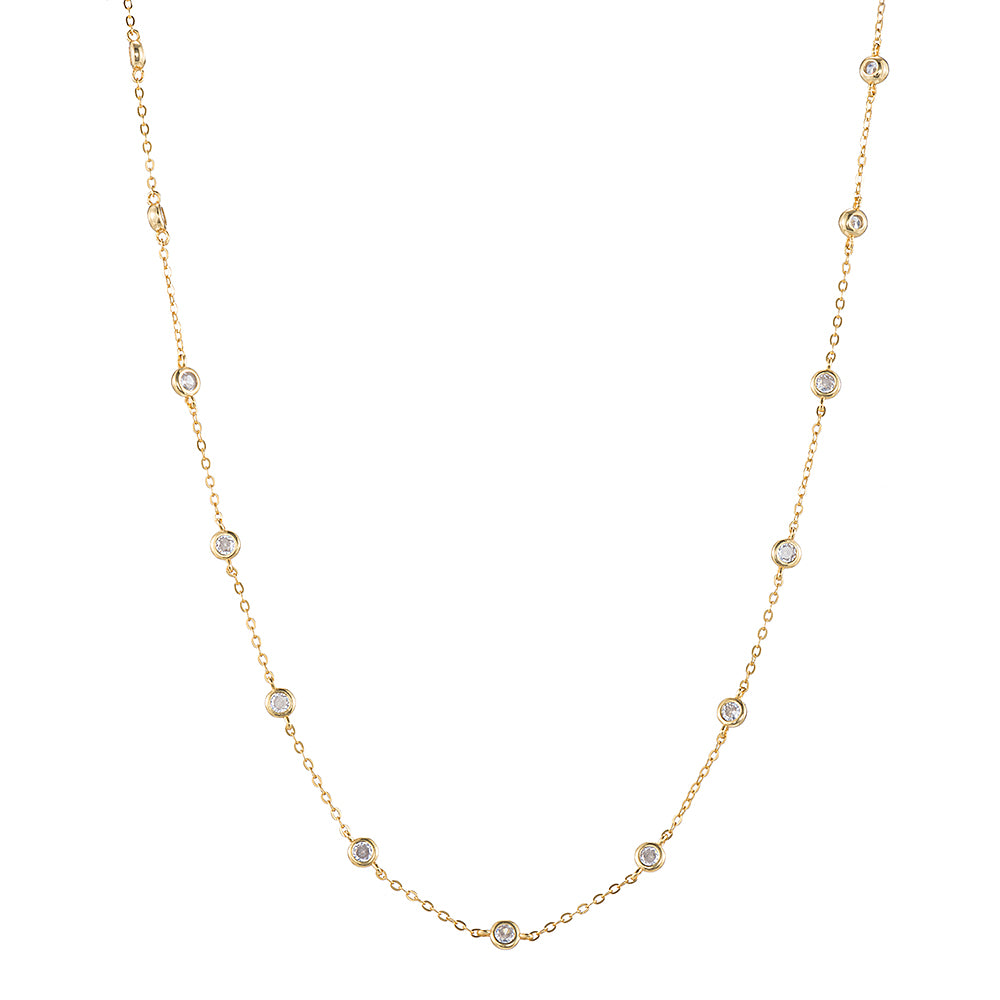 Long CZ Beads Necklace – e&e Jewellery