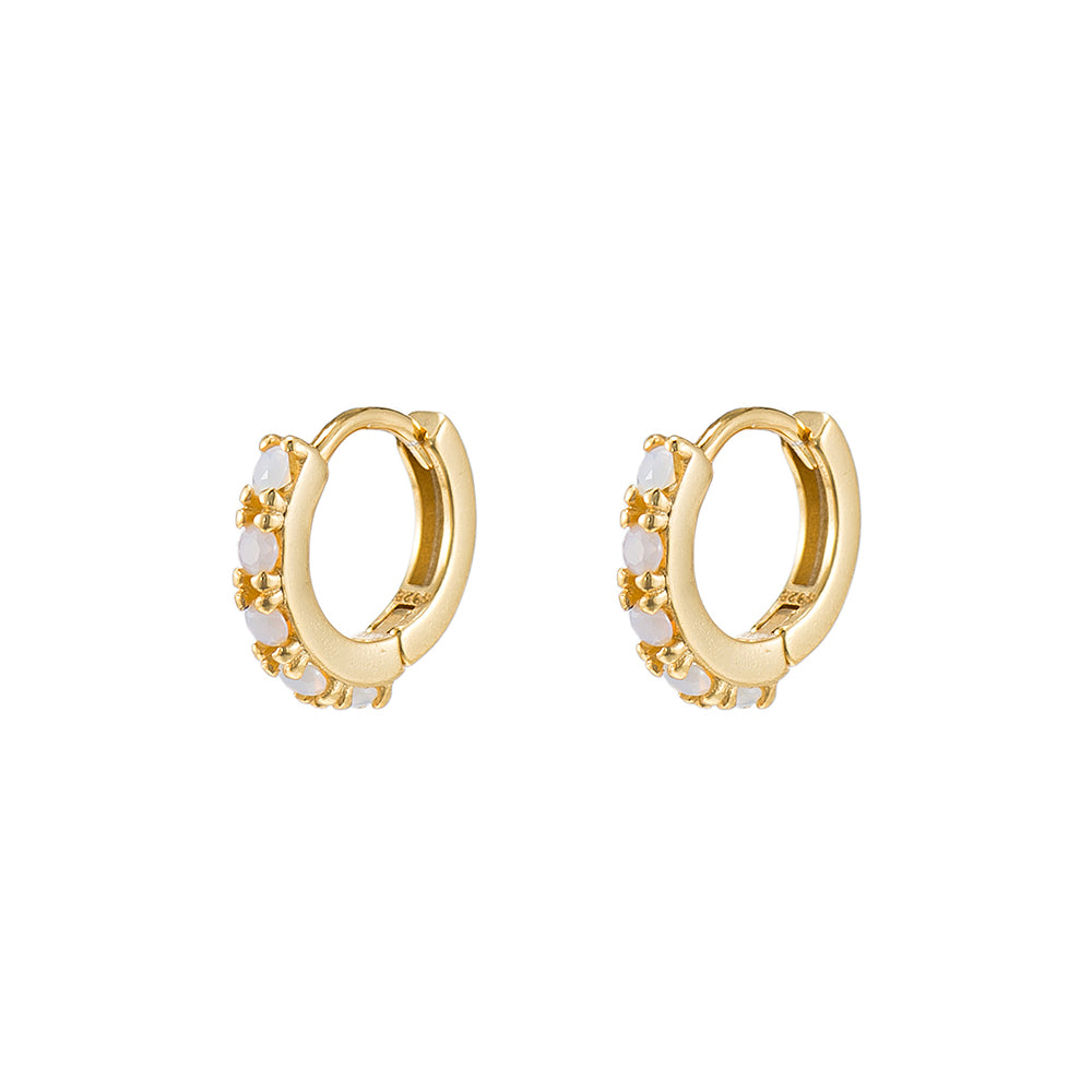 CZ Huggie Earrings