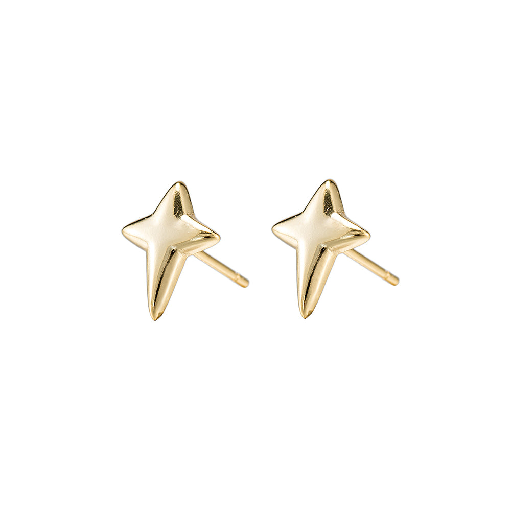 Sterling Mini North Star Stud Earrings