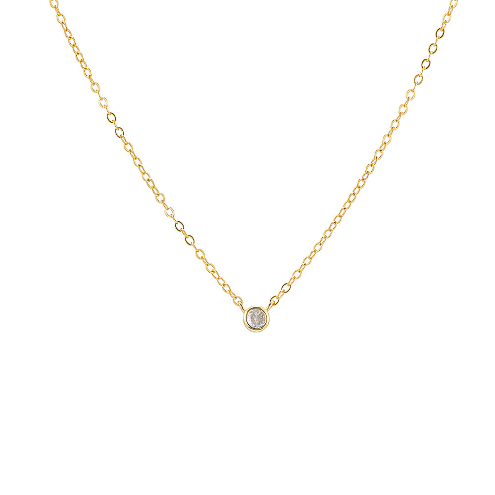 Single Diamond Necklace e&e Jewellery