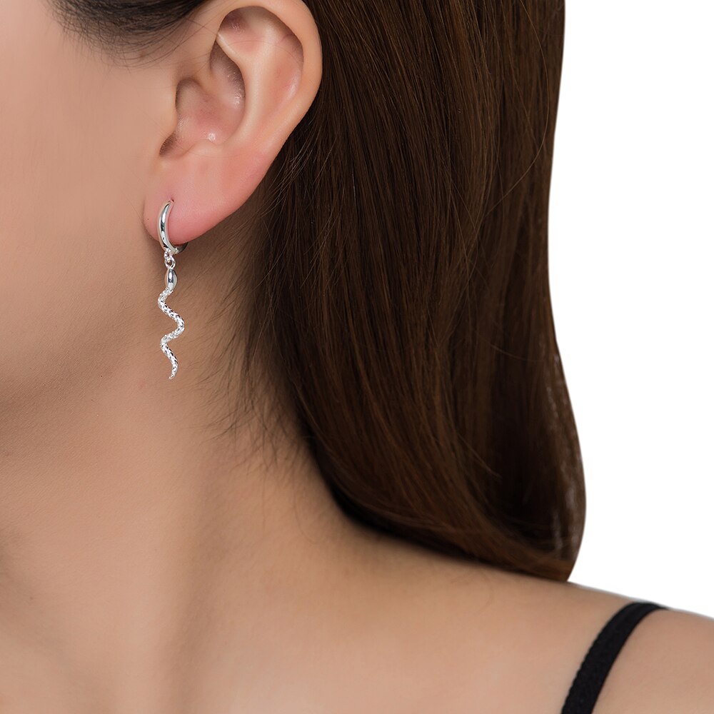 Diamond on sale snake earrings