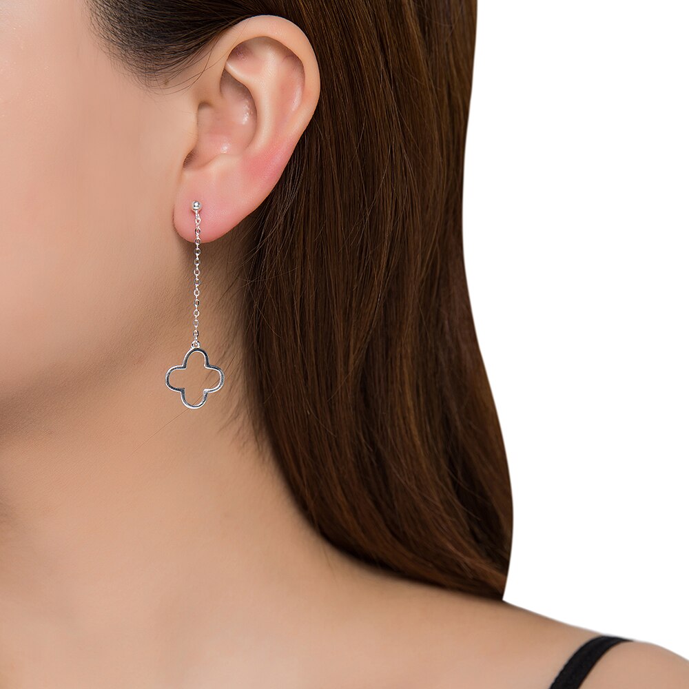 Silver Clover Earrings
