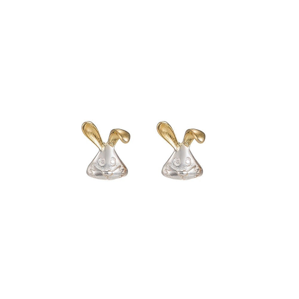 Bunny Sterling Silver Stud Earrings