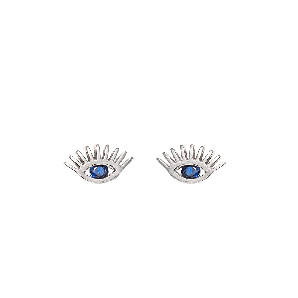 Eye Sterling Silver Stud Earrings