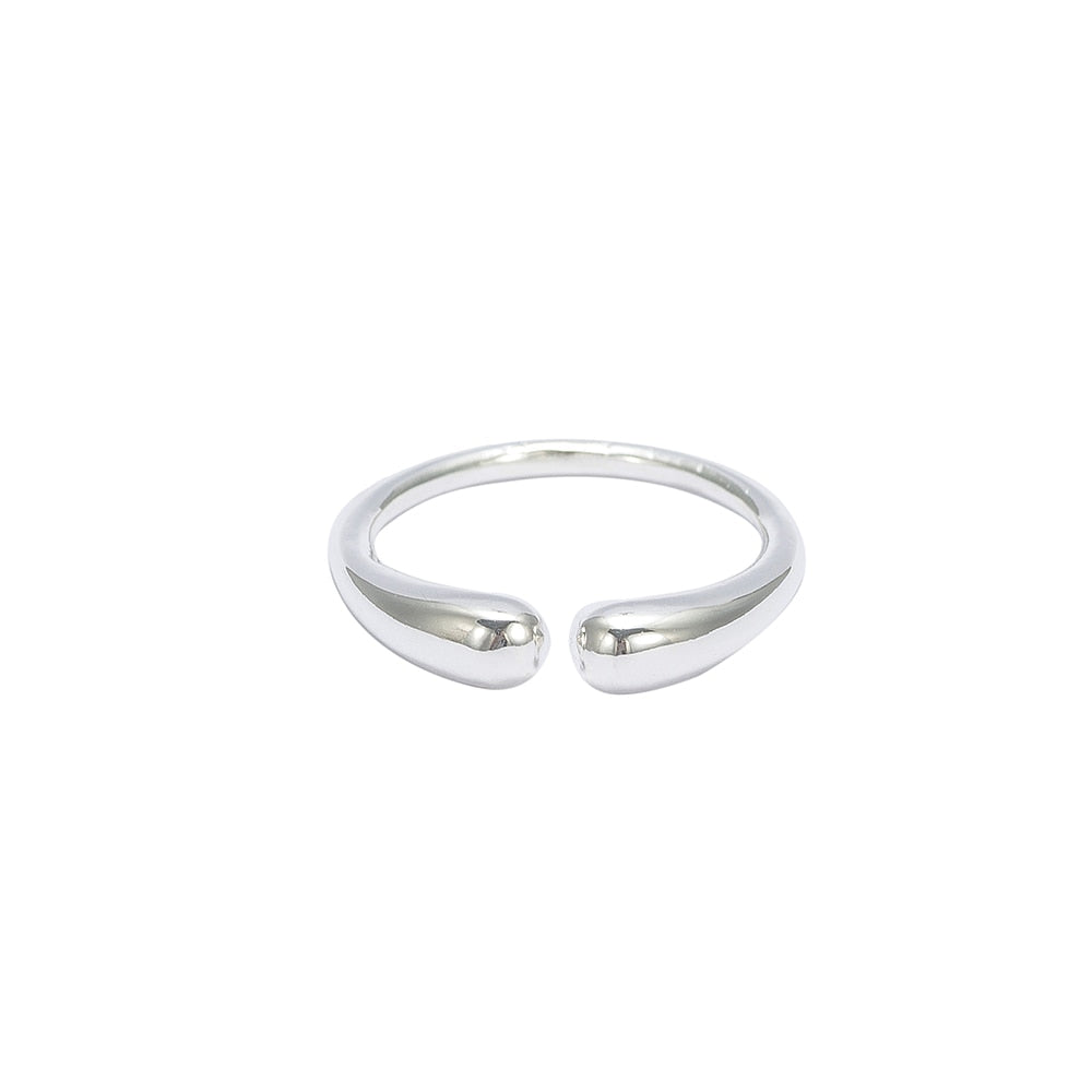 Silver Open Adjustable Ring