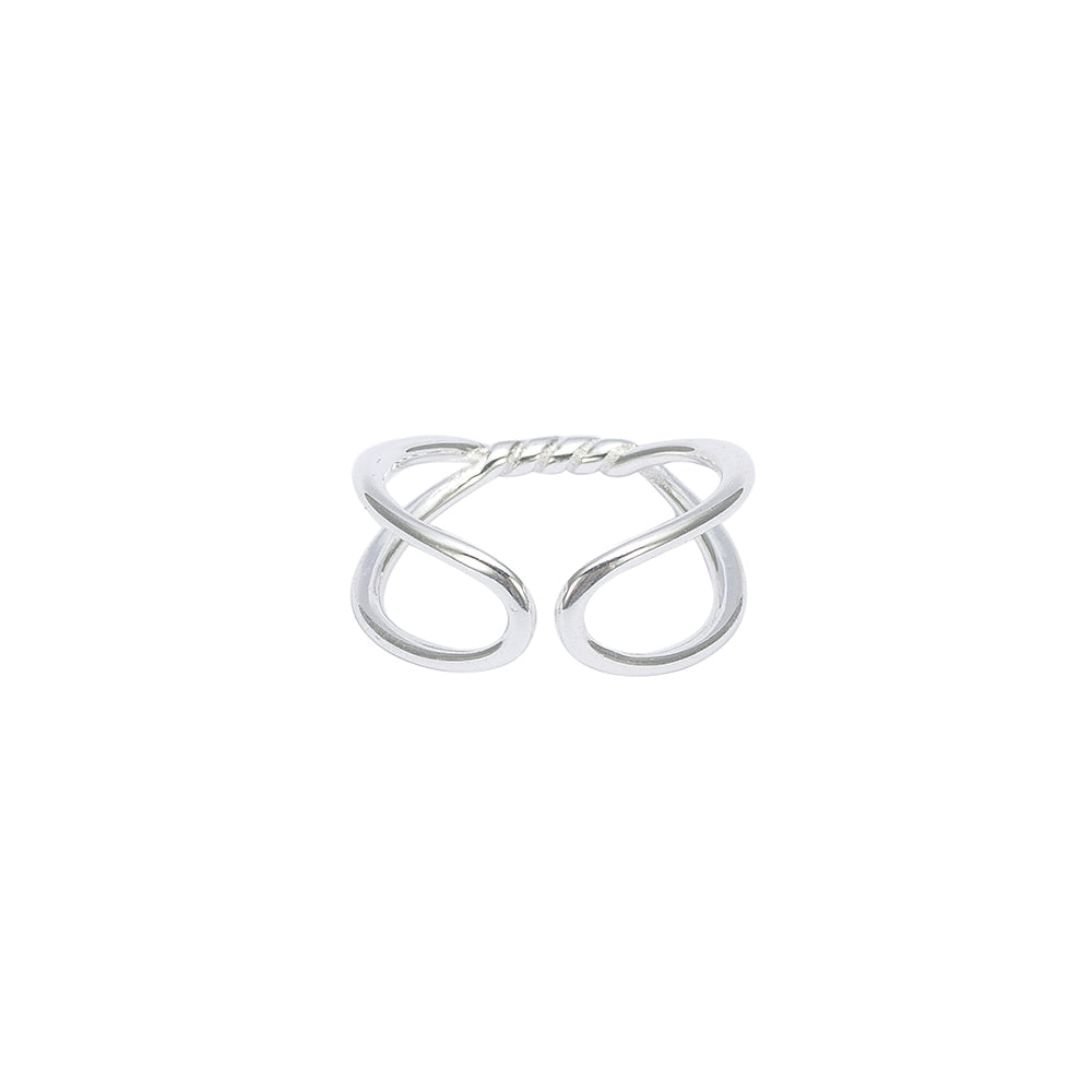 Silver Adjustable Tie Ring