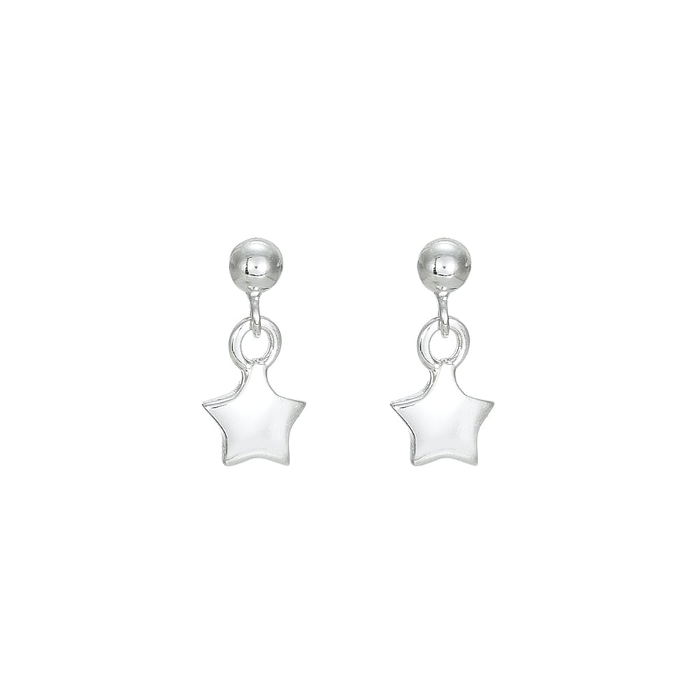 Dangly Silver Stud Earrings