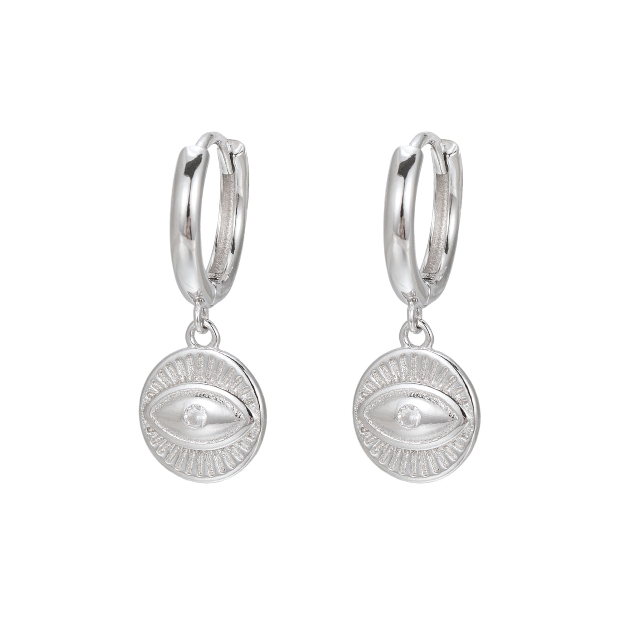 Sterling Eye Huggie