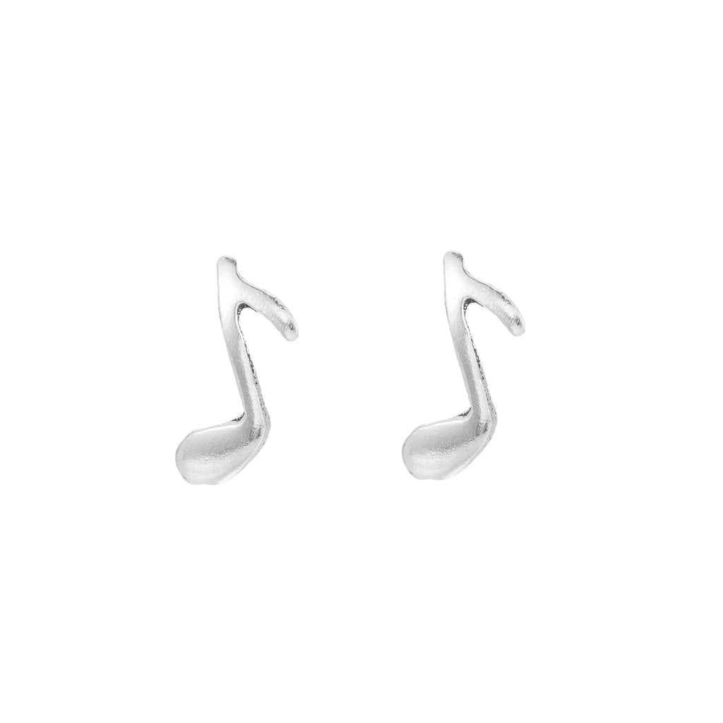 Sterling Silver Musical Stud Earrings