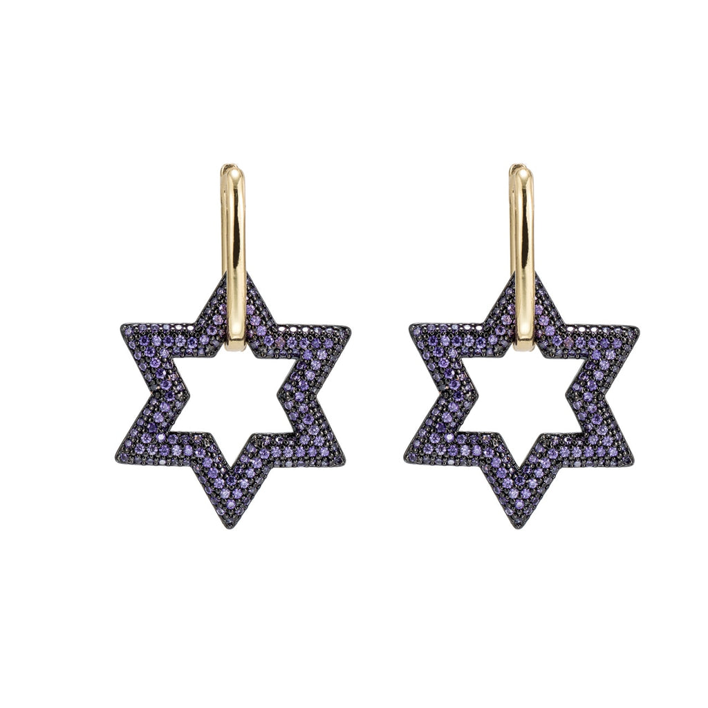 Dangly Star Charm Earrings