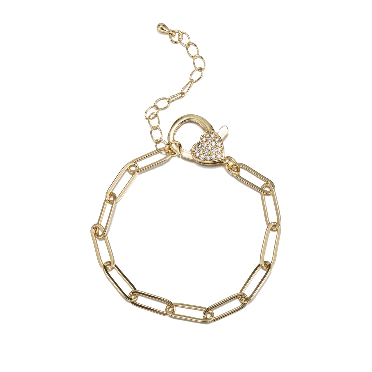 Stainless Steel Paperclip Chain Bracelet