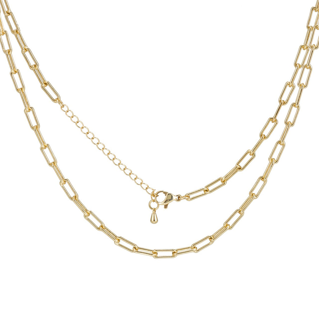 Stainless Steel Paperclip Chain Necklace