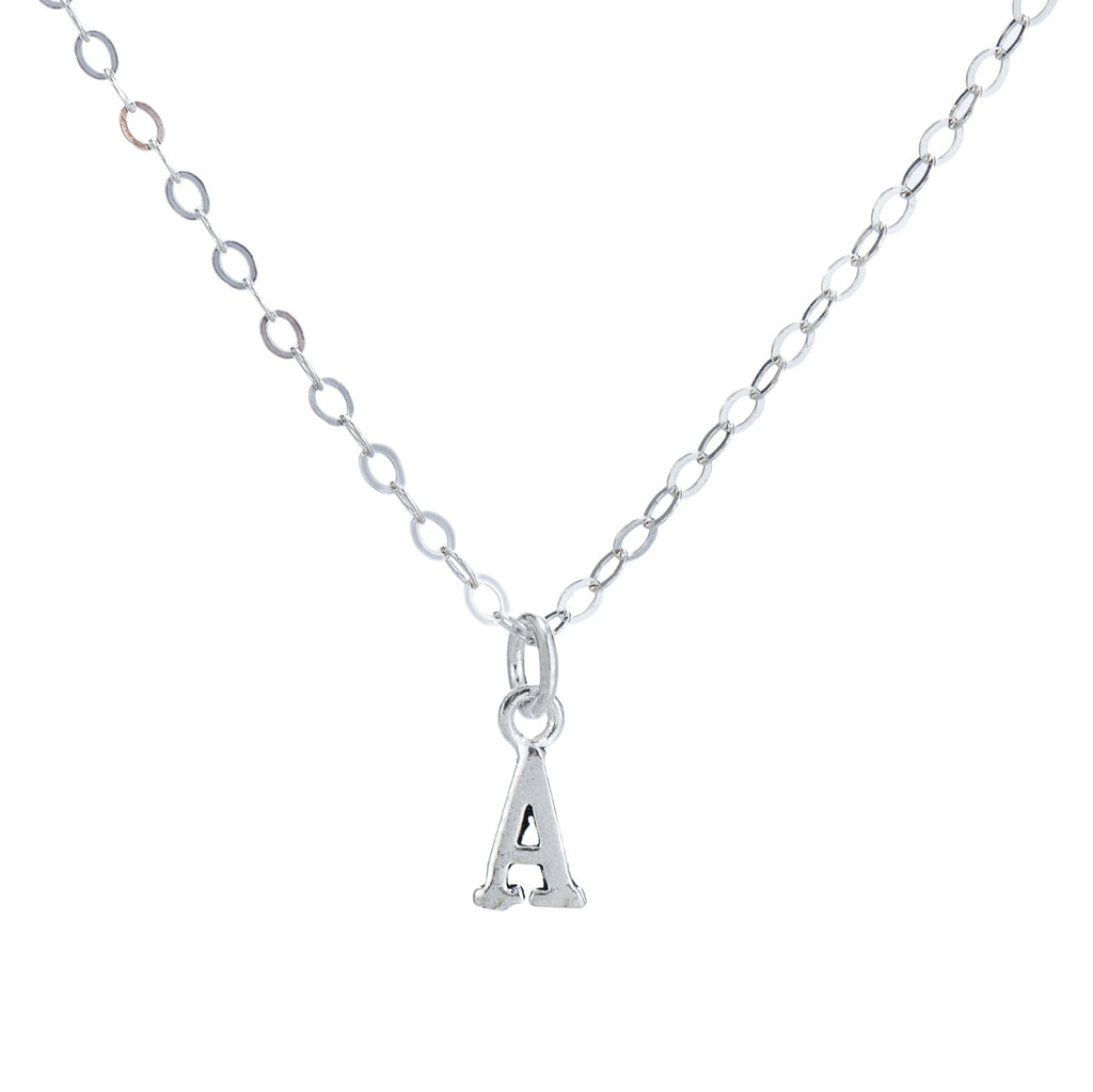 A Initial Sterling Silver Necklace