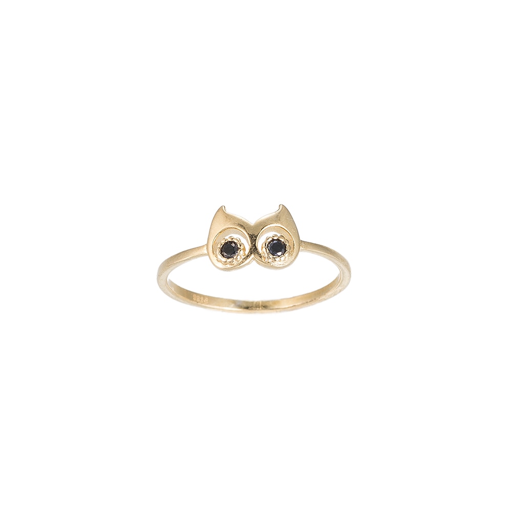 Owl Sterling Silver Ring 