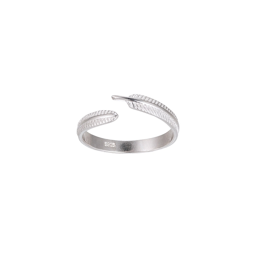Feather Sterling Ring