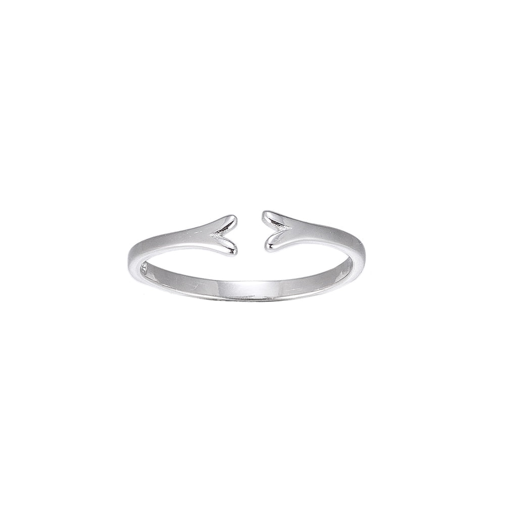 925 Sterling Silver Fork Ring
