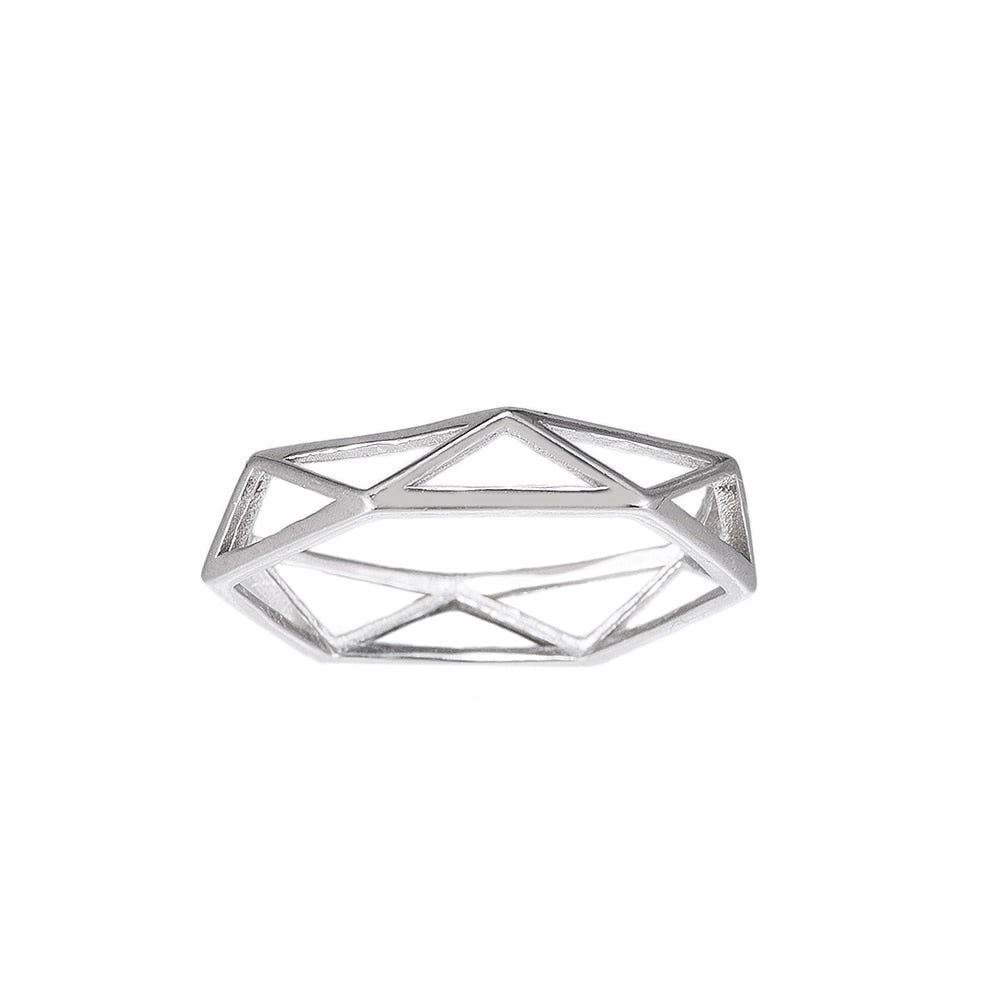 Cage Sterling Silver Ring