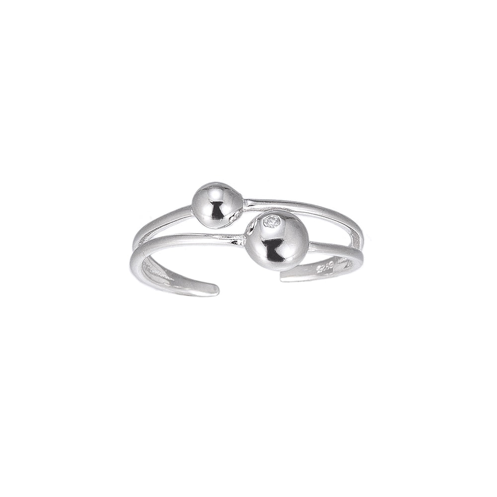 Adjustable Orbit Sterling Ring
