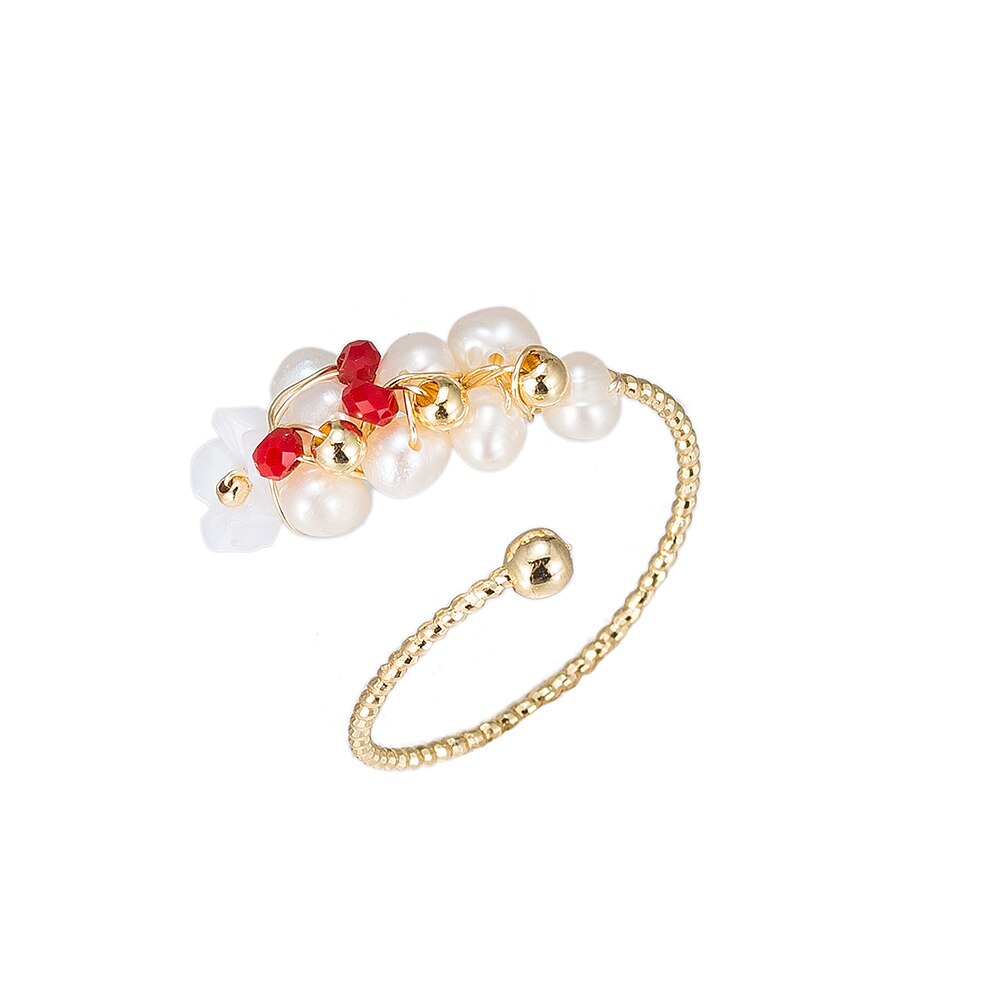 Pearl Branch Gold Plated Ring