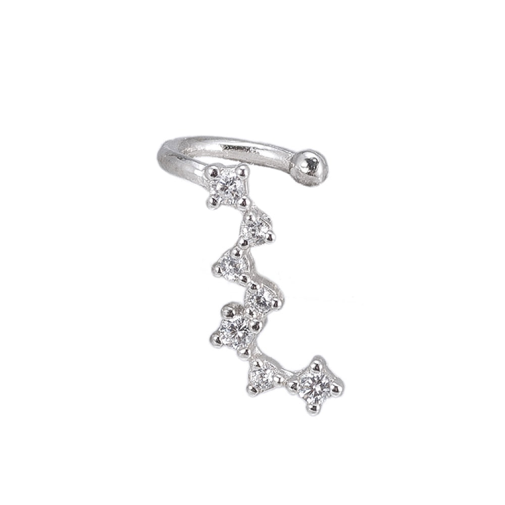 Comet Ear cuff Sterling