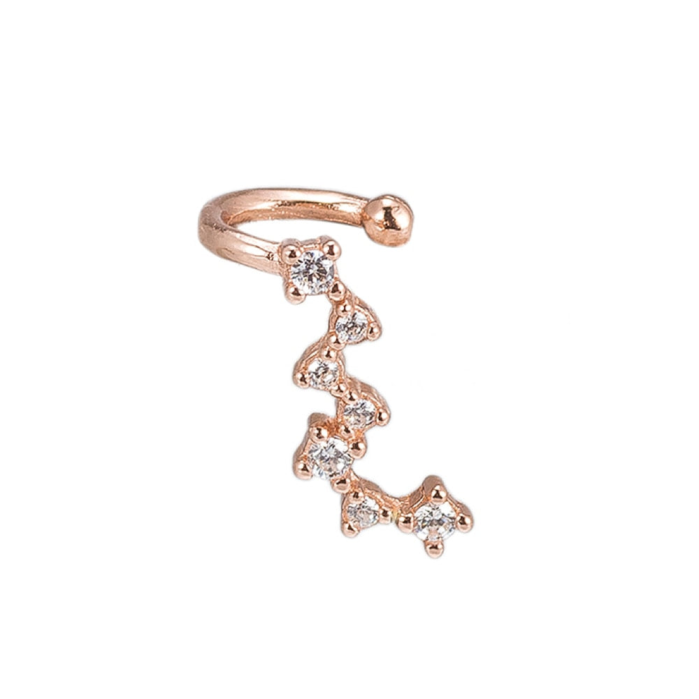 Rose Comet Earcuff in Sterling Silver