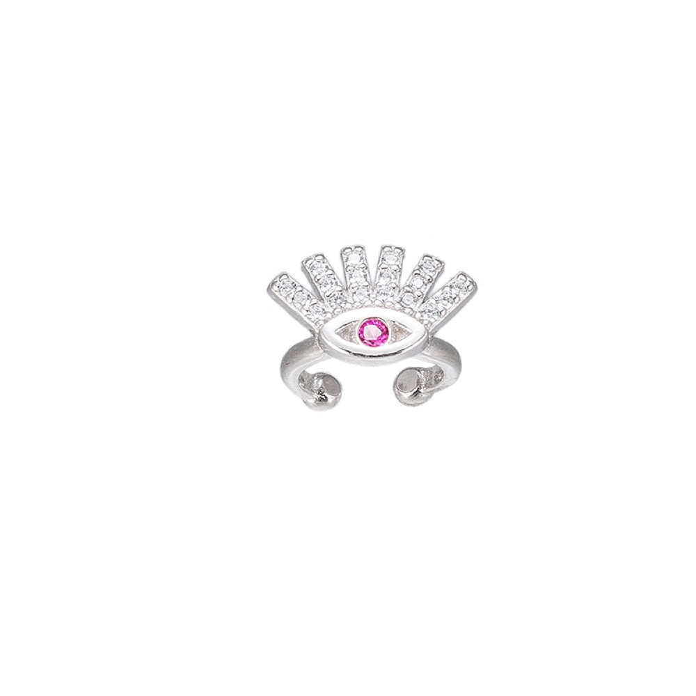Evil Eye Ear cuff Sterling