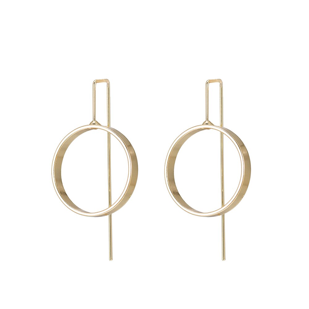 Circle Earrings in Gold Plated
