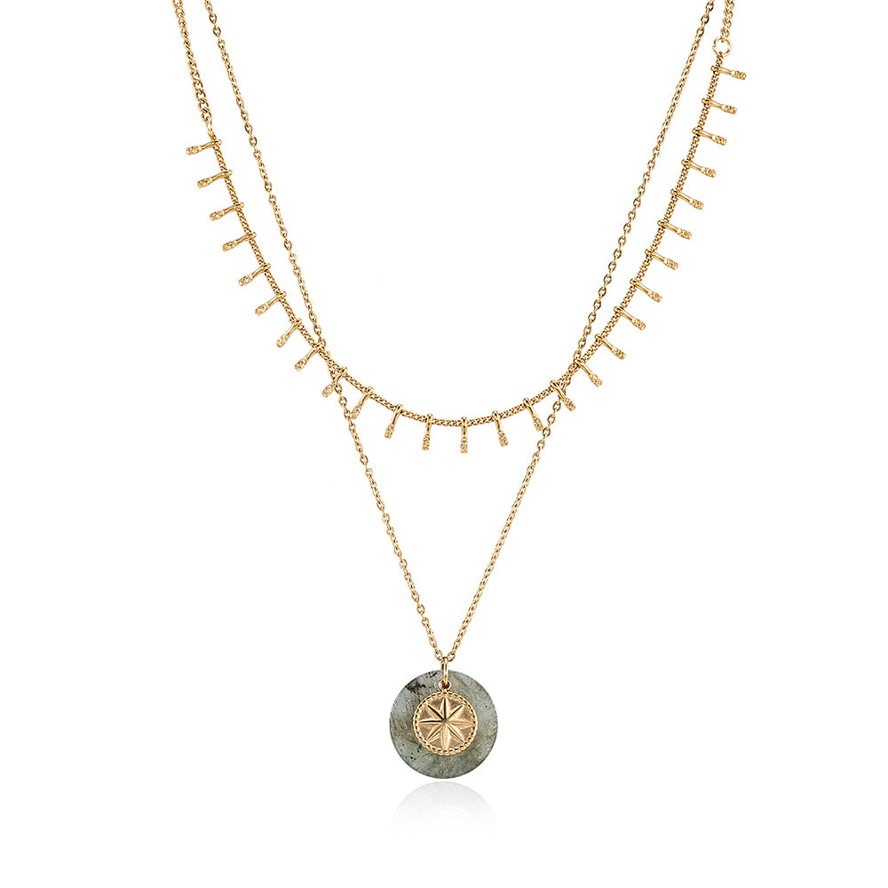 Labradorite Double Layer Necklace