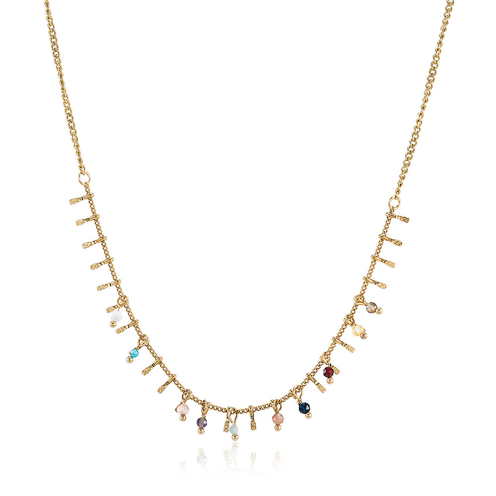 Gemstone Charm Necklace