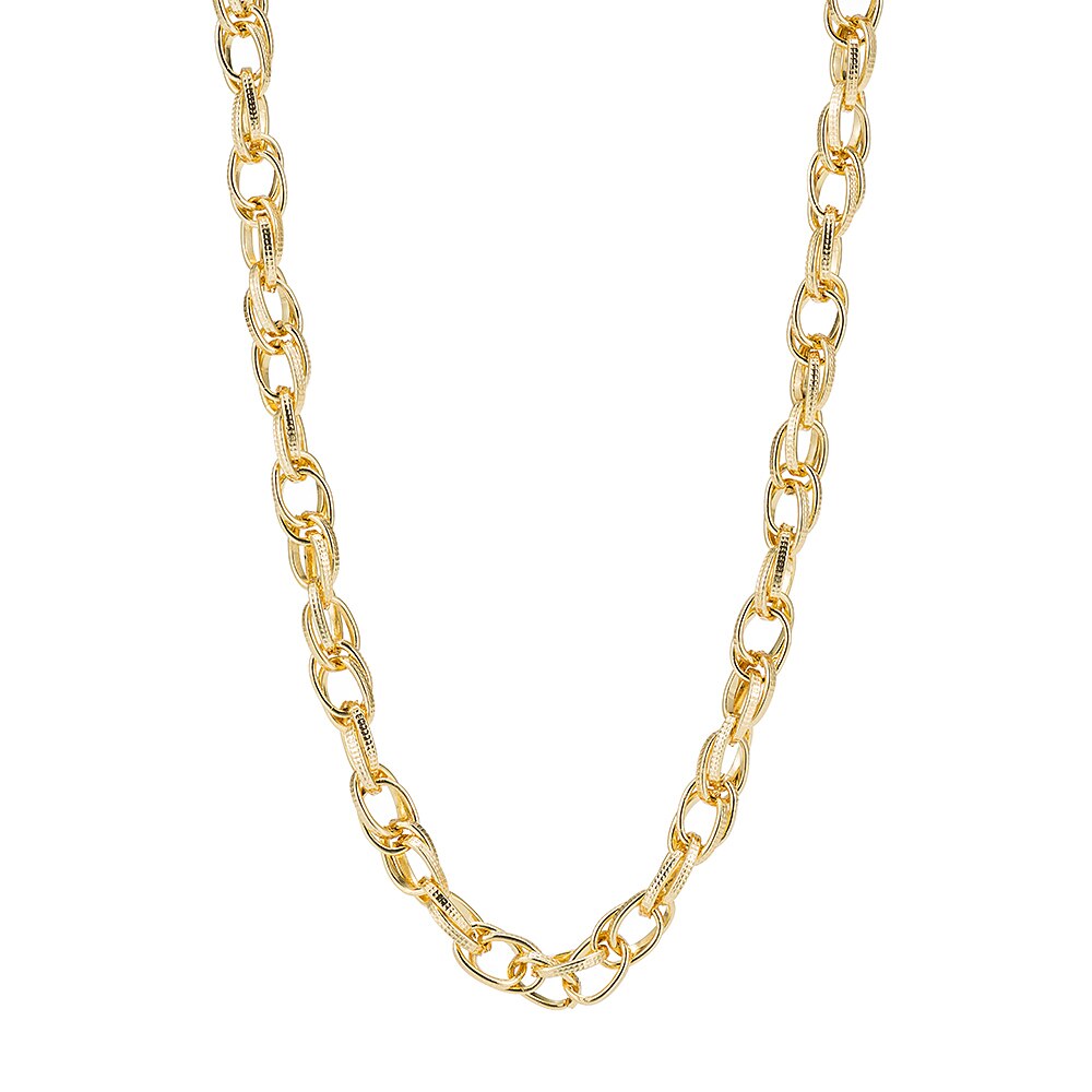 Gold Plated Multiple Chain Necklace 