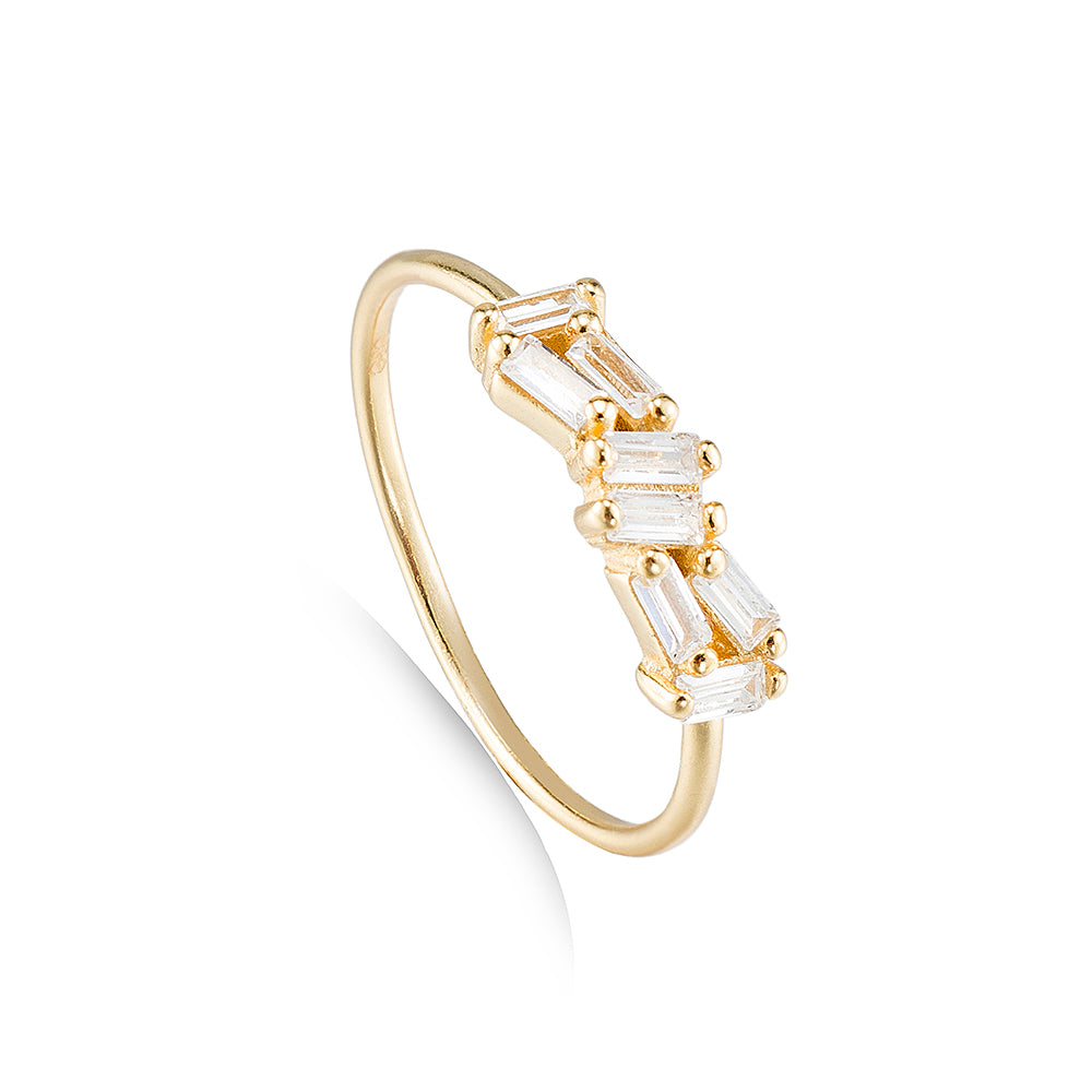 Sterling Diamond Ring
