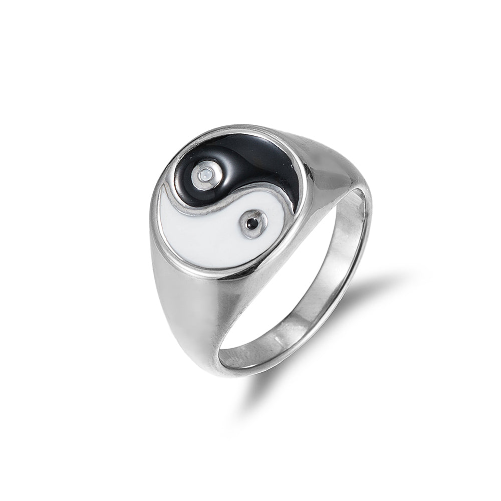 Stainless Steel Yin Yang Ring