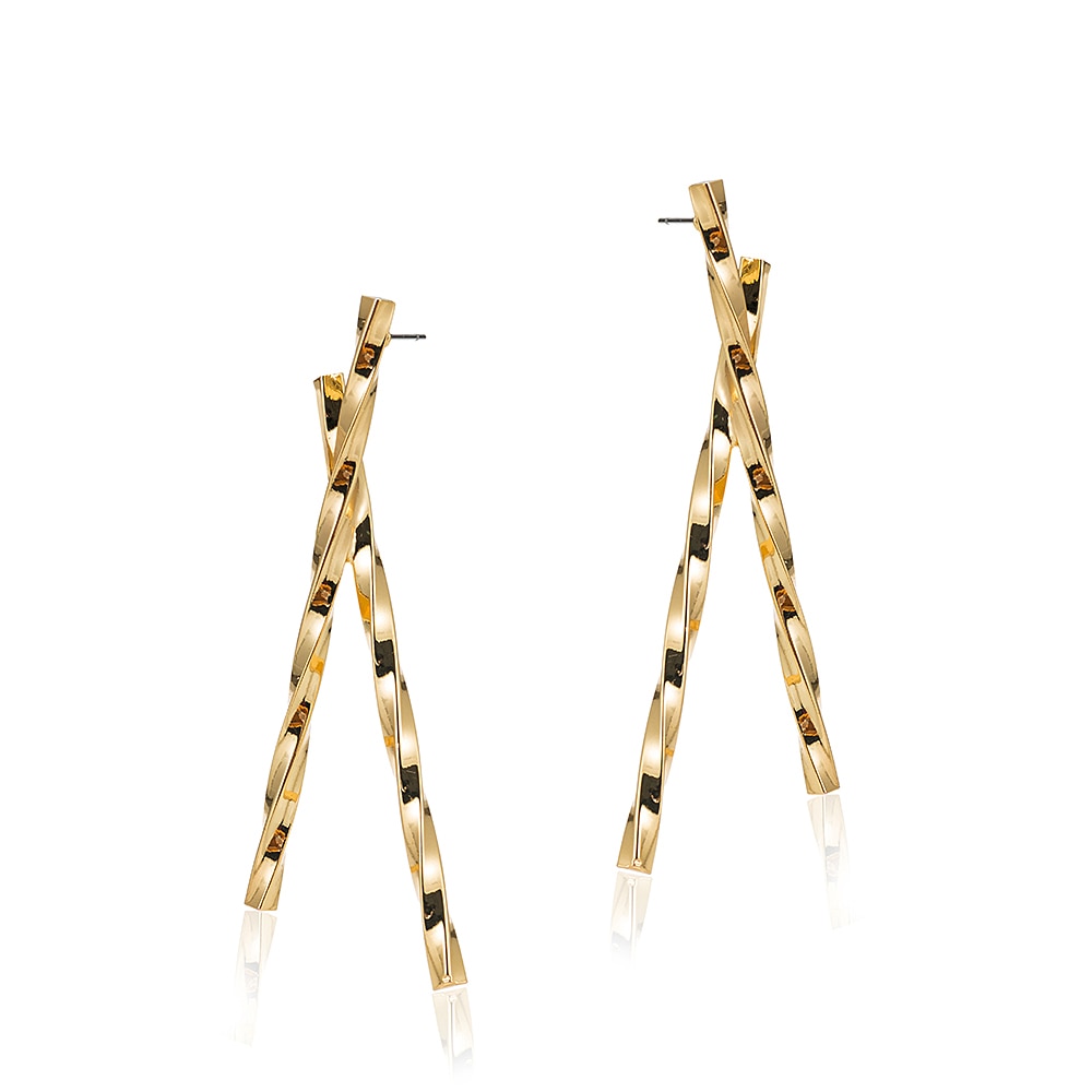 Double Stick Earrings in Gold Plated