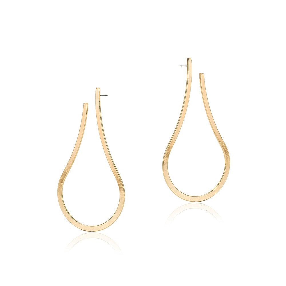 Gold Plated Water Drop Earrings