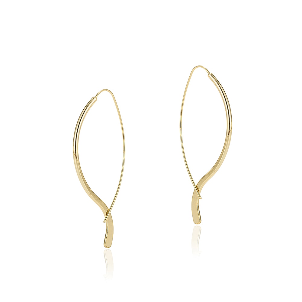 Gold Plated Wire Earrings