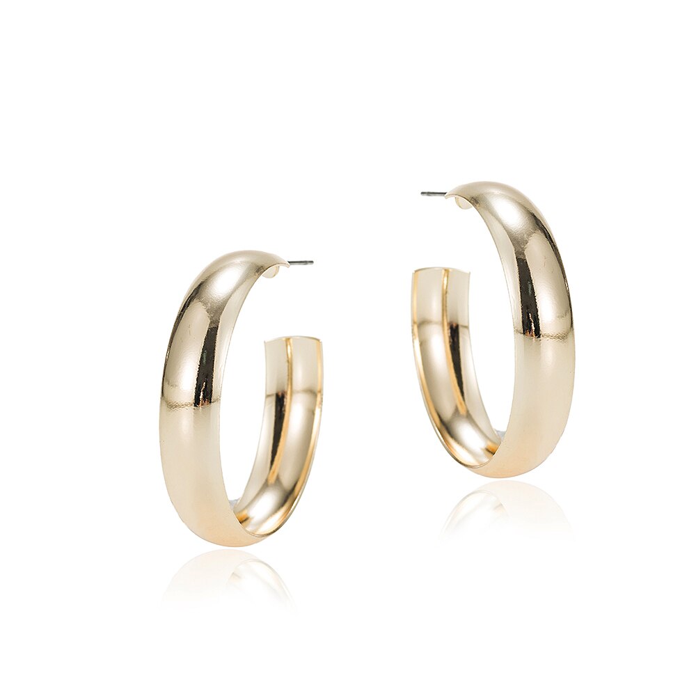Gold Plated Bold Hoops