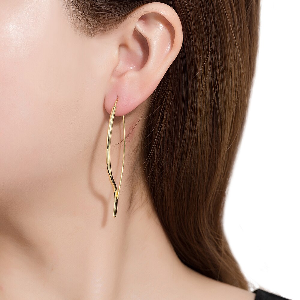 Gold Plated Wire Earrings