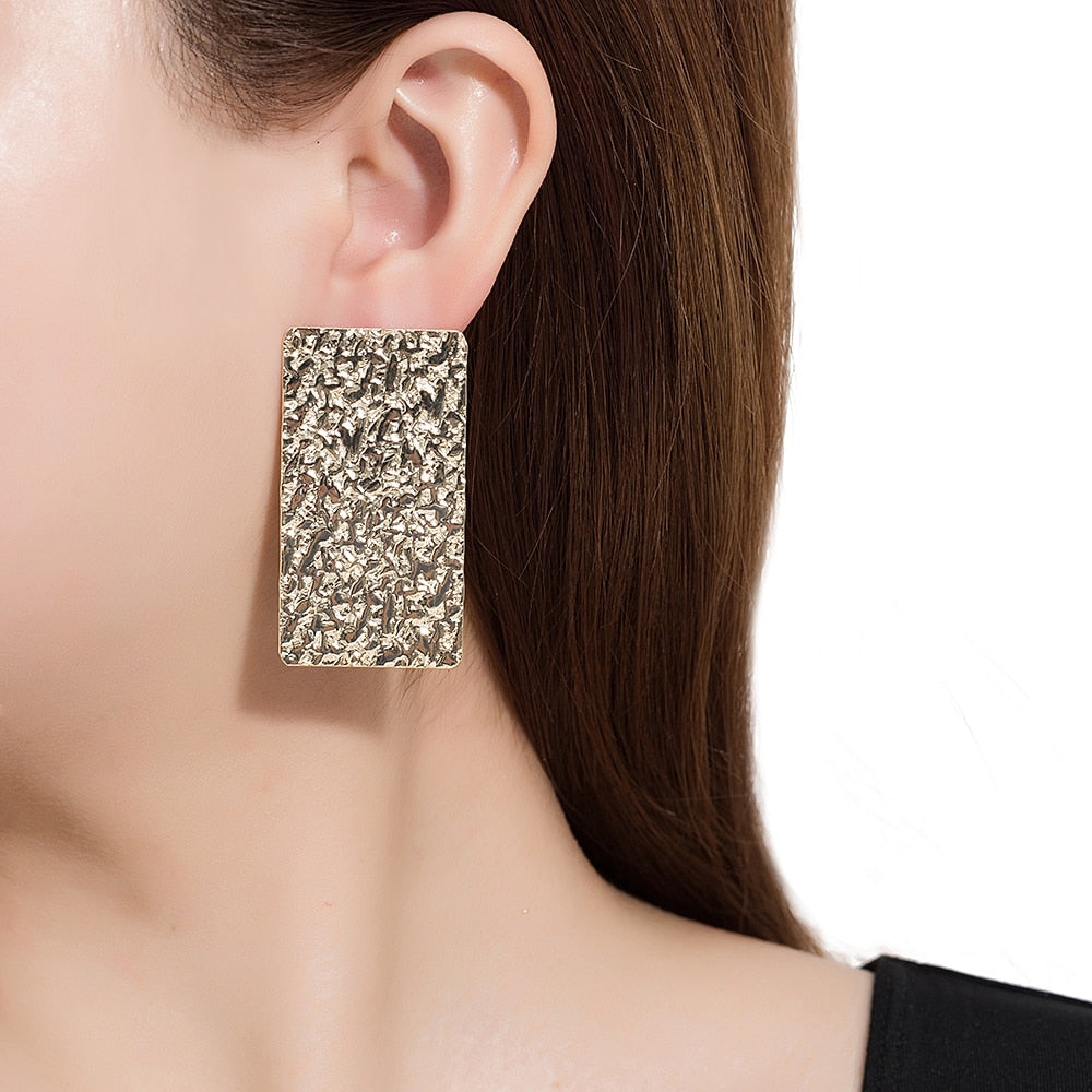 Gold Plated Roman Style Earrings 