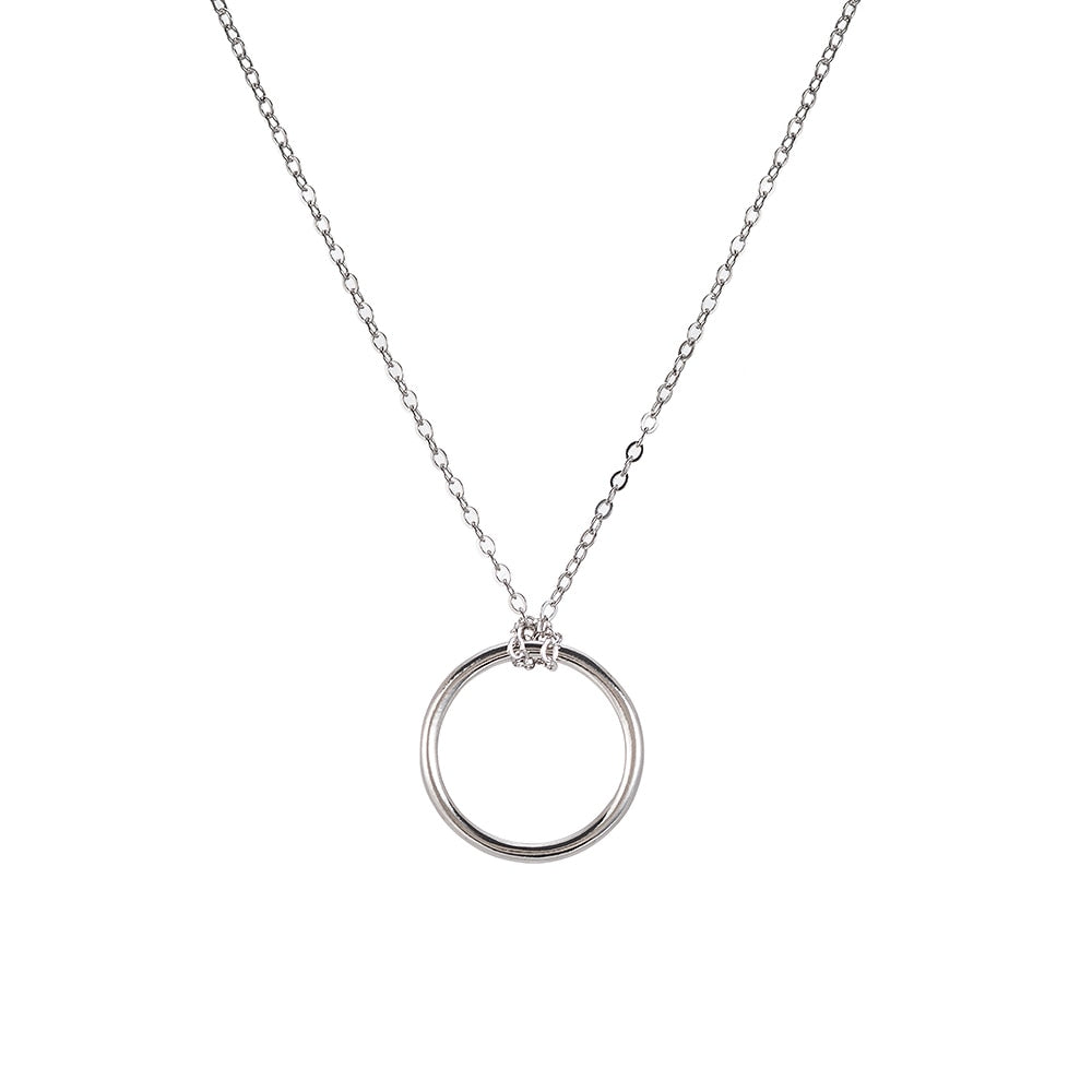 Circle Sterling Necklace