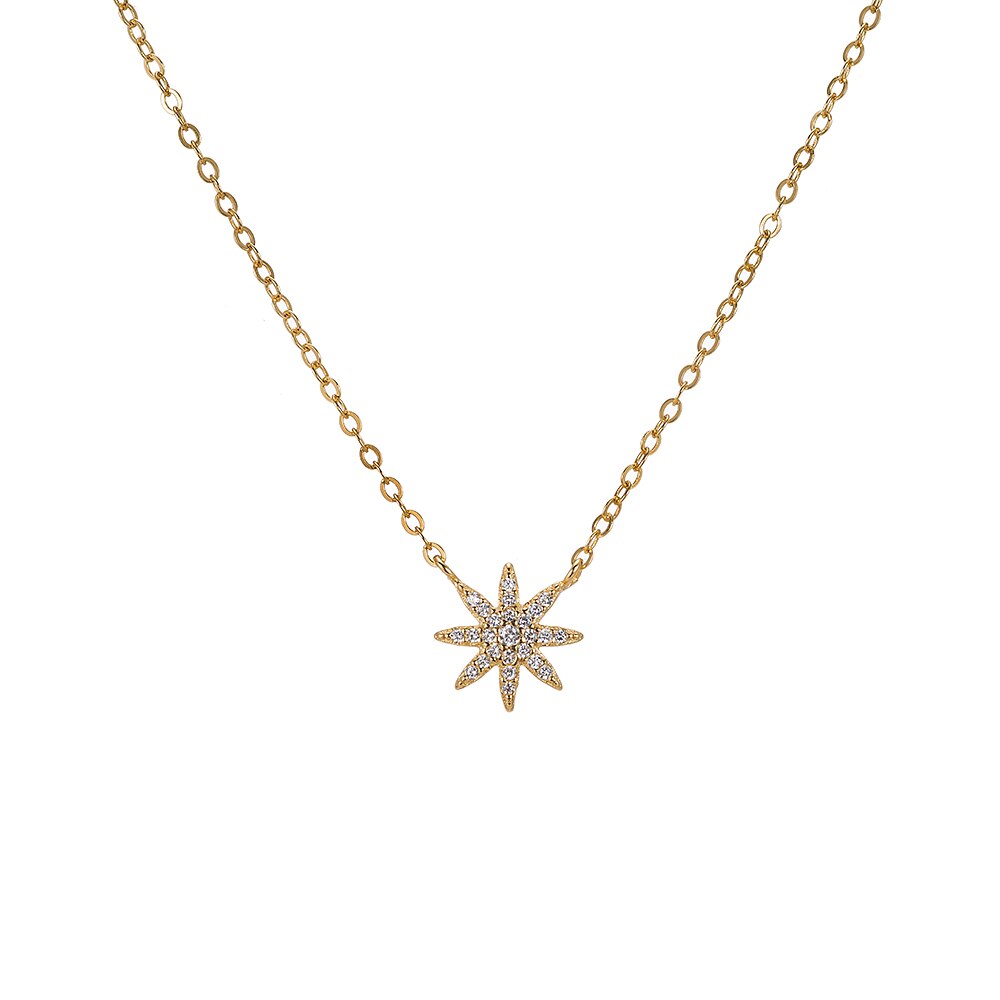 Fairy Star Sterling Silver Necklace gold