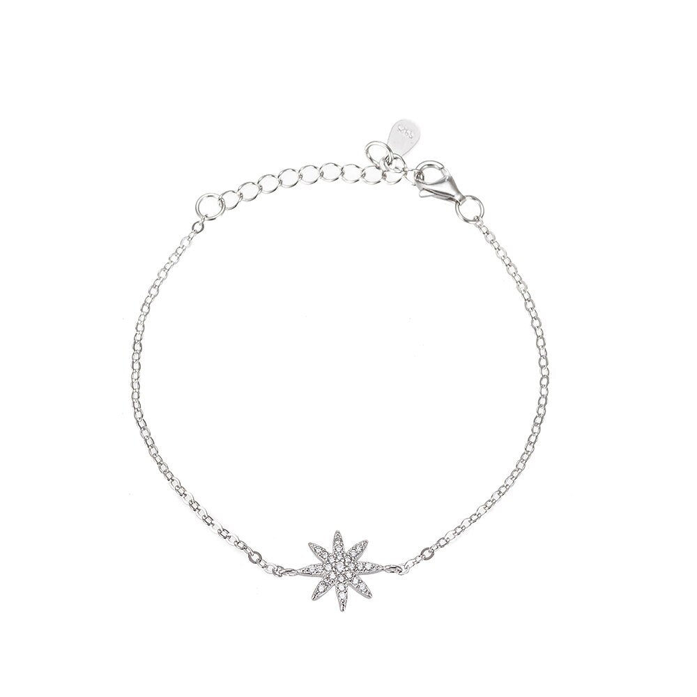 Octagram Star Sterling Bracelet