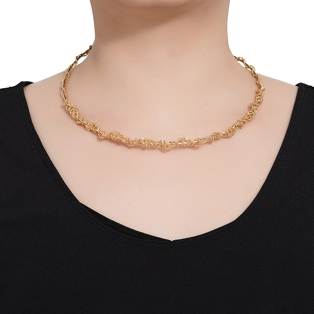 Stainless Steel Chain Choker Necklace