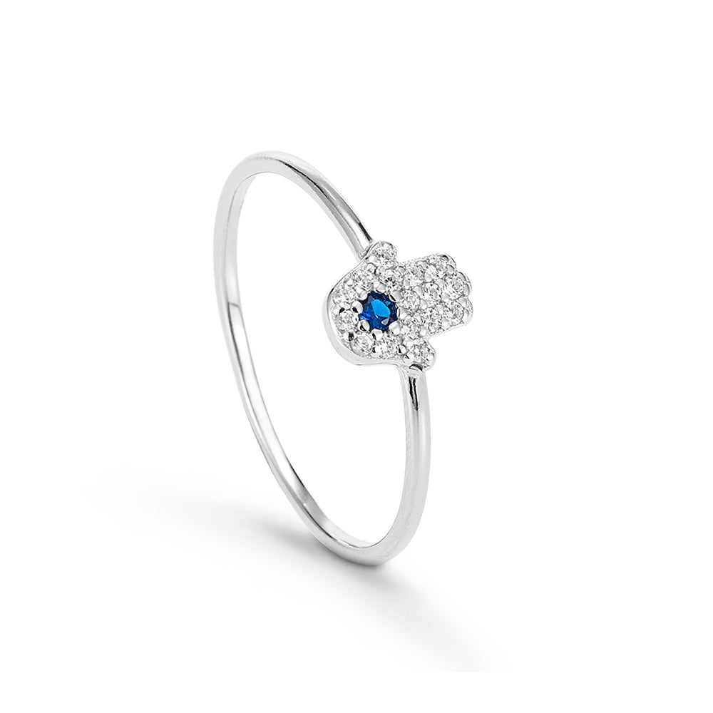 Sterling Hand Hamsa Ring