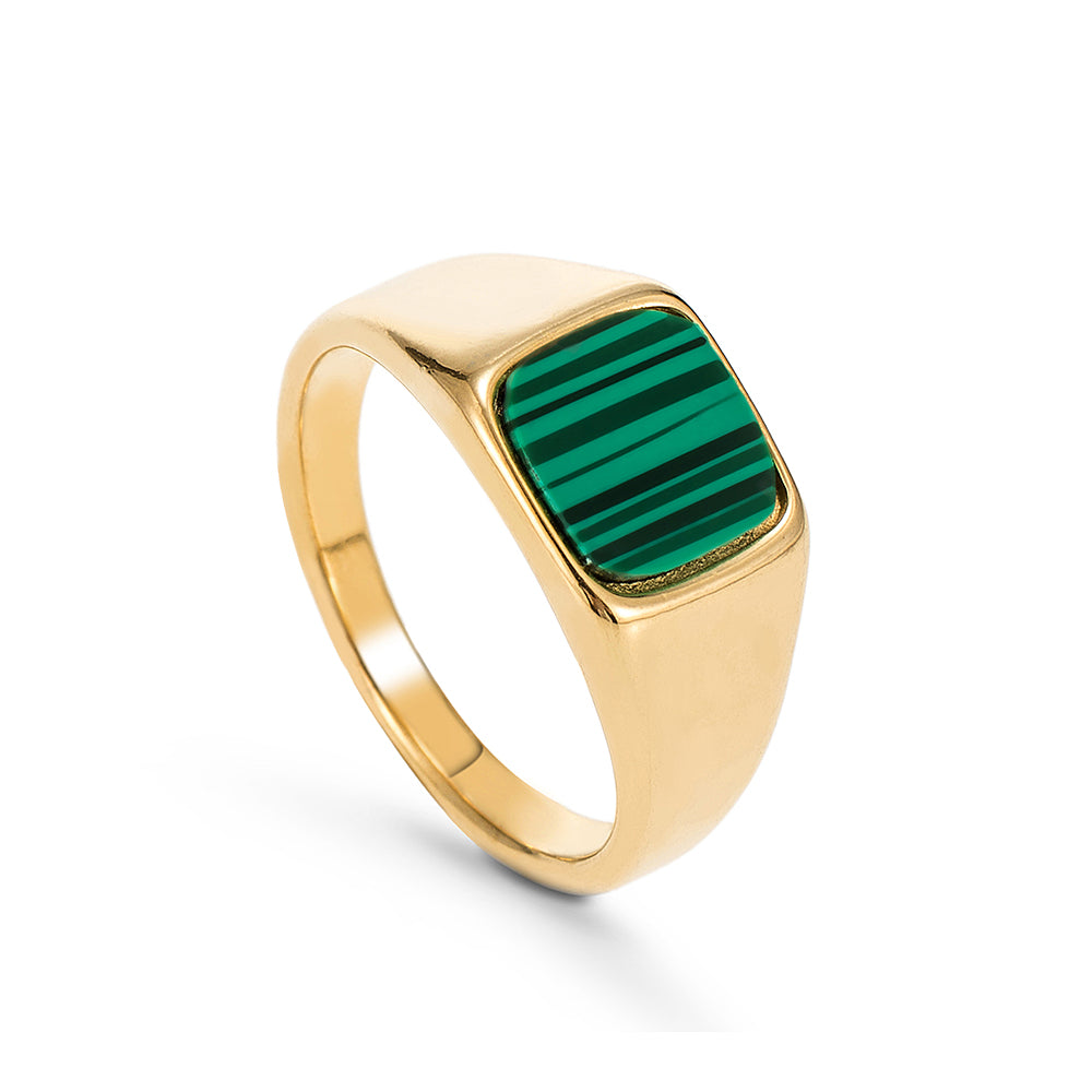 Malachite Signet Ring