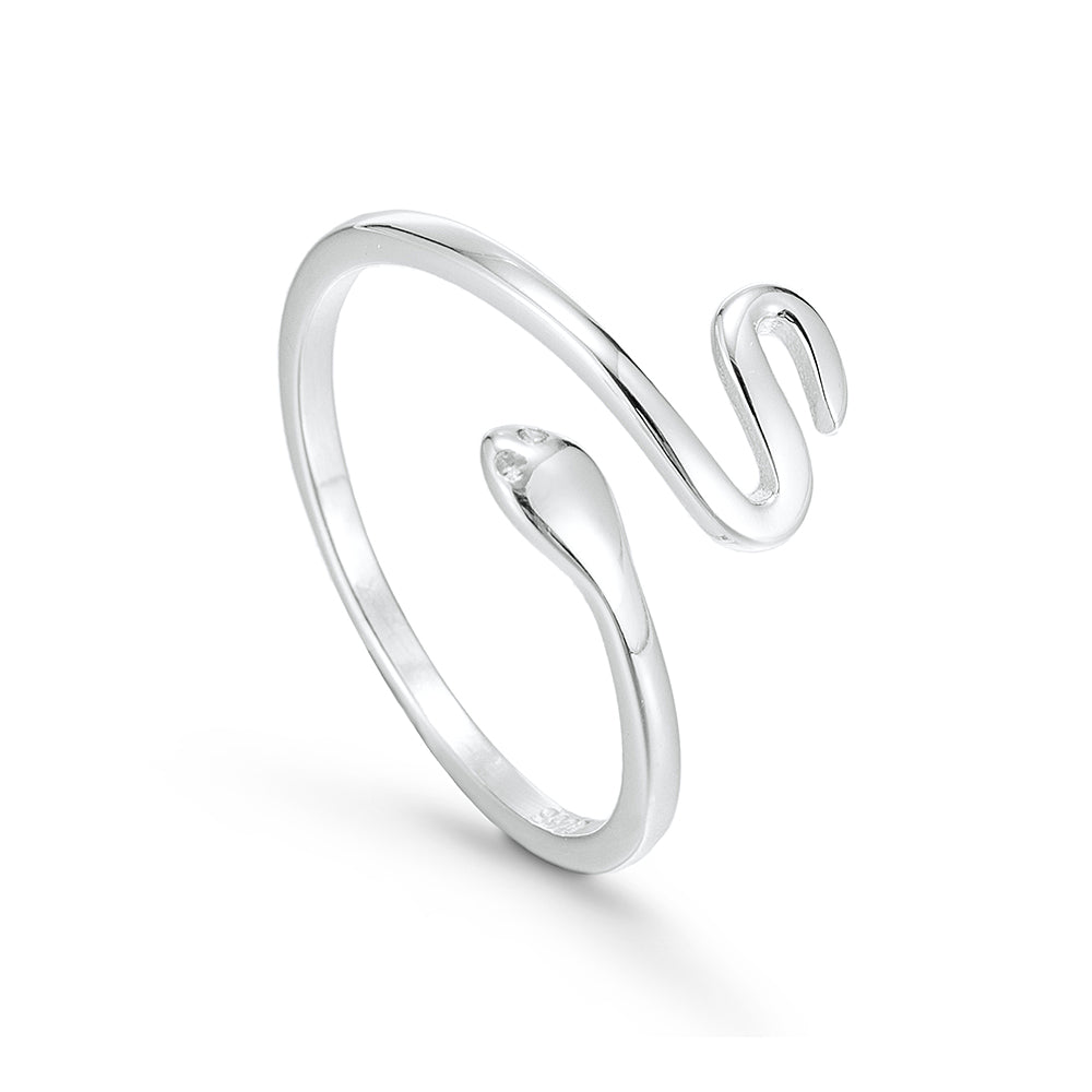 Sterling Long Snake Ring