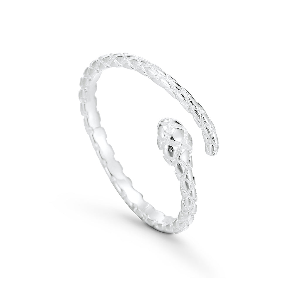 Sterling Python Snake Ring